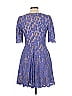 ML Monique Lhuillier 100% Nylon Blue Purple Cocktail Dress Size 10 - photo 2