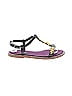 Dolce & Gabbana Purple Black Sandals Size EU 35 - photo 1