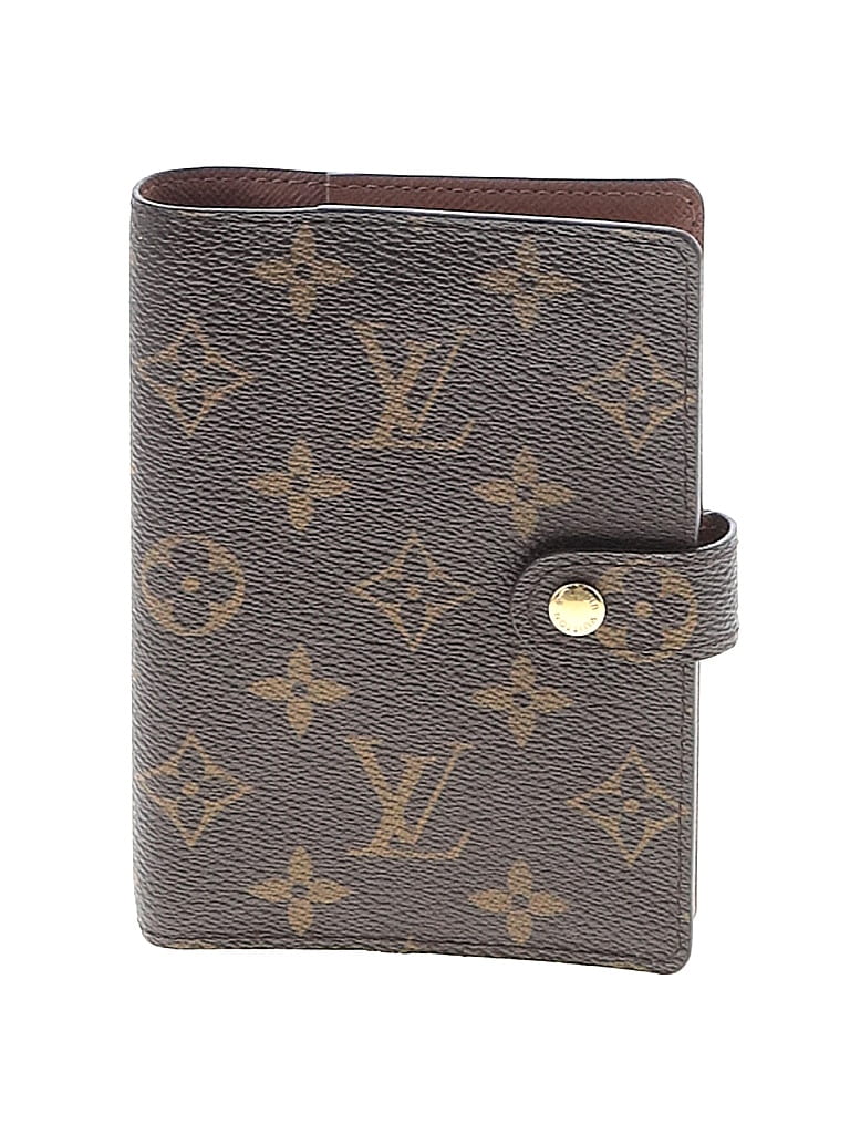 Louis Vuitton 100% Coated Canvas Brown Monogram Canvas Small Ring Agenda Cover One size - photo 1