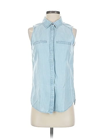 Paige Sleeveless Button-Down Shirt (view 1)