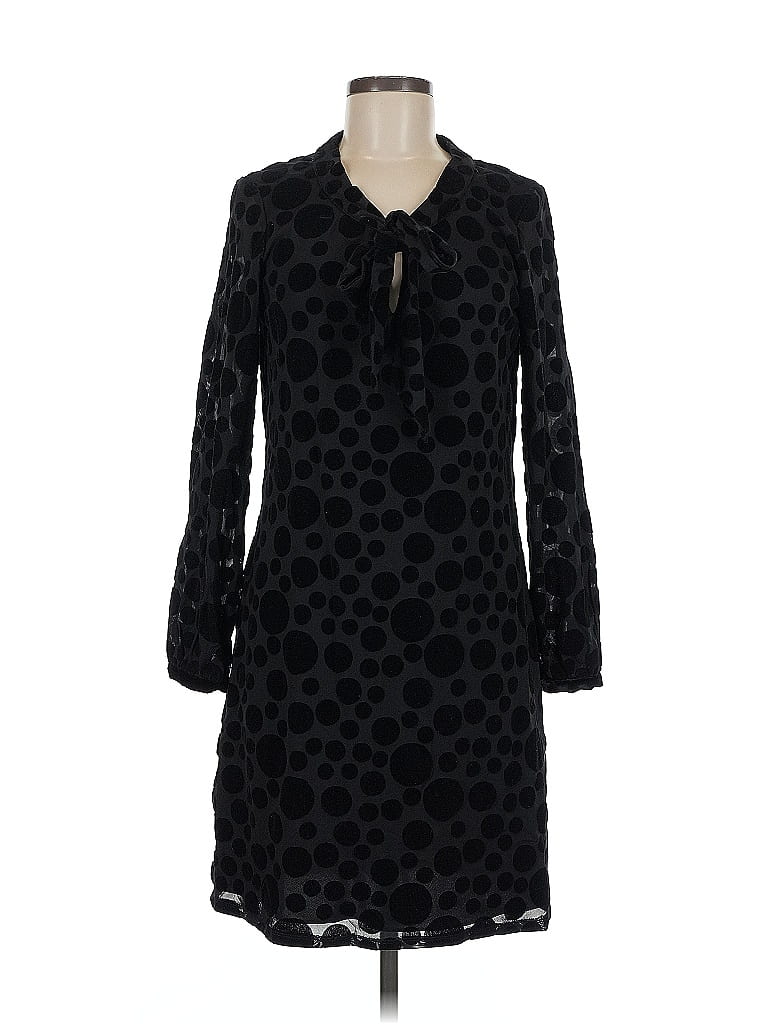 Sail to Sable Polka Dots Black Casual Dress Size 8 - photo 1