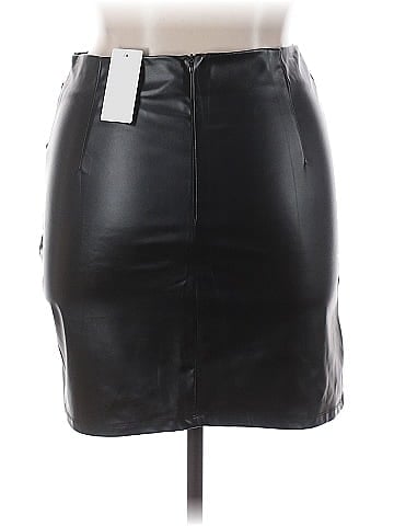 Assorted Brands Faux Leather Skirt (view 2)