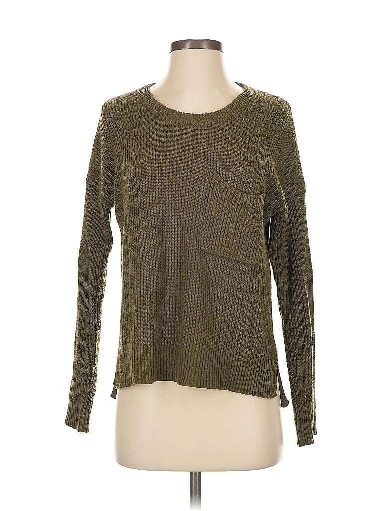 Pre-owned Madewell Pullover Sweater In Green