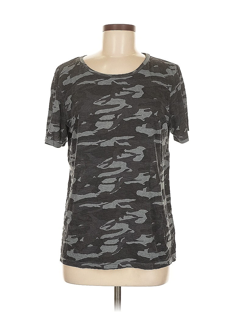 Monrow Camo Gray Active T-Shirt Size M - photo 1