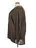 XCVI Brown Green Long Sleeve Blouse Size 3X - photo 4