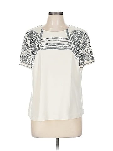 Marchesa Voyage Short Sleeve Silk Top (view 1)