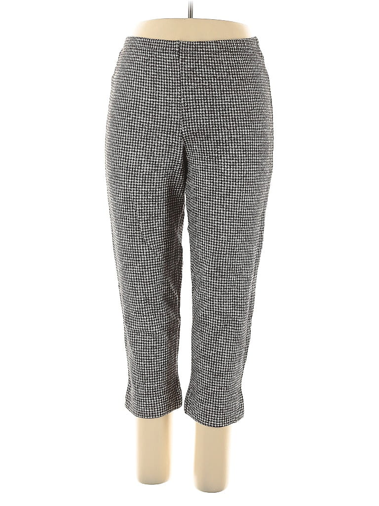 bryn WALKER Houndstooth Gray Casual Pants Size XL - photo 1