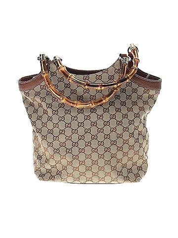 Gucci GG Canvas Bamboo-Handle Tote Bag (view 1)