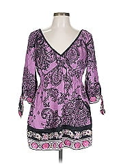 Hale Bob 3/4 Sleeve Silk Top