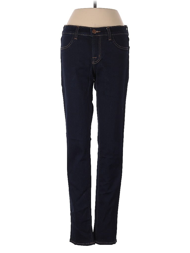 J Brand Solid Blue Jeans Size 28 waist - photo 1