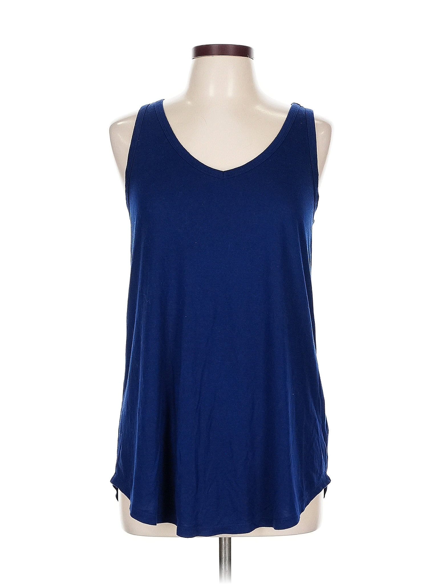 a.n.a. A New Approach Blue Tank Top Size L (tall)
