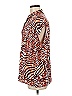 Velvet Heart 100% Rayon Animal Print Orange Short Sleeve Blouse Size M - photo 4