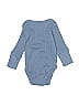 Zara Baby Blue Long Sleeve Onesie Size 1 - 3 Months - photo 2