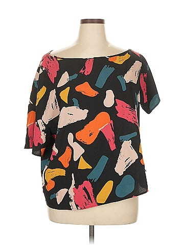Shein Curve Short Sleeve Blouse (view 1)