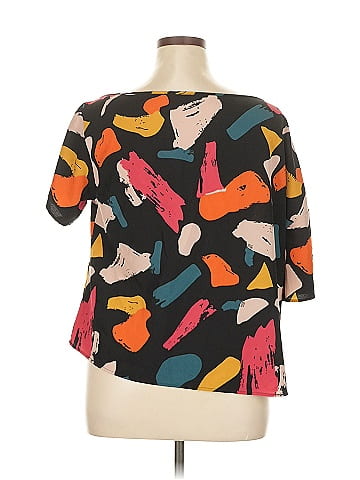 Shein Curve Short Sleeve Blouse (view 2)