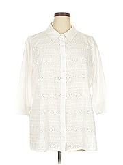 D&Co. 3/4 Sleeve Button Down Shirt