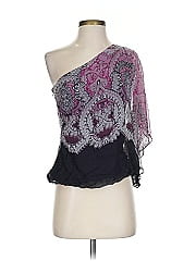 Cache Sleeveless Silk Top
