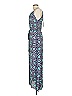Veronica M. 100% Polyester Print Teal Casual Dress Size XS - photo 4