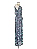 Veronica M. 100% Polyester Print Teal Casual Dress Size XS - photo 3