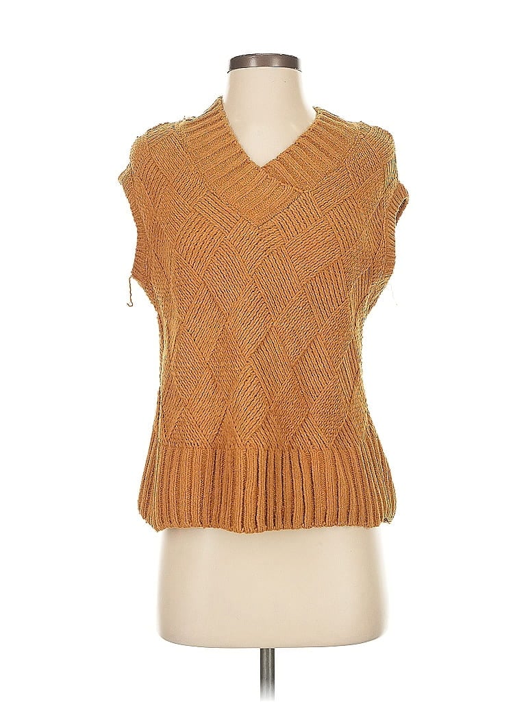 Pre-owned Kendall & Kylie Sweater Vest In Orange