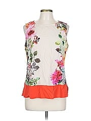 St. John Sleeveless Silk Top