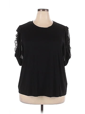 Carmen Carmen Marc Valvo Short Sleeve Top (view 1)