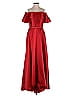 ML Monique Lhuillier 100% Polyester Red Cocktail Dress Size 4 - photo 1