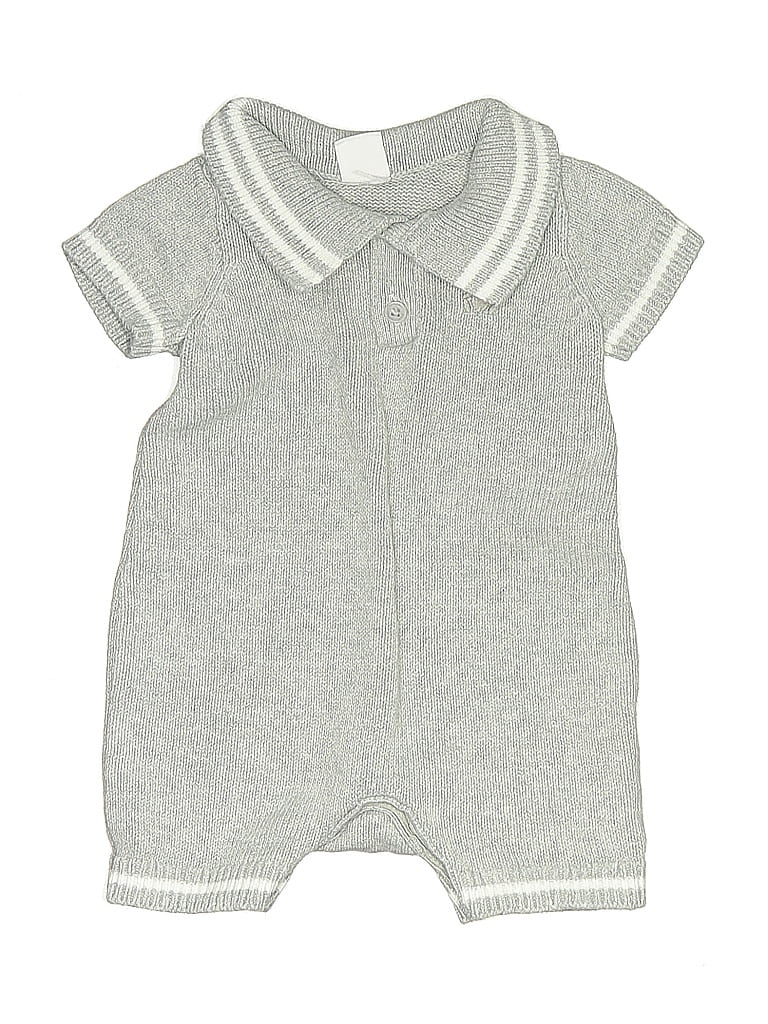 Baby Gap Gray Short Sleeve Onesie Size 0-3 mo - photo 1