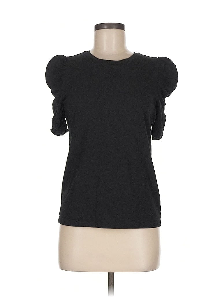 Pre-owned Ann Taylor Loft Short Sleeve T-shirt In Black
