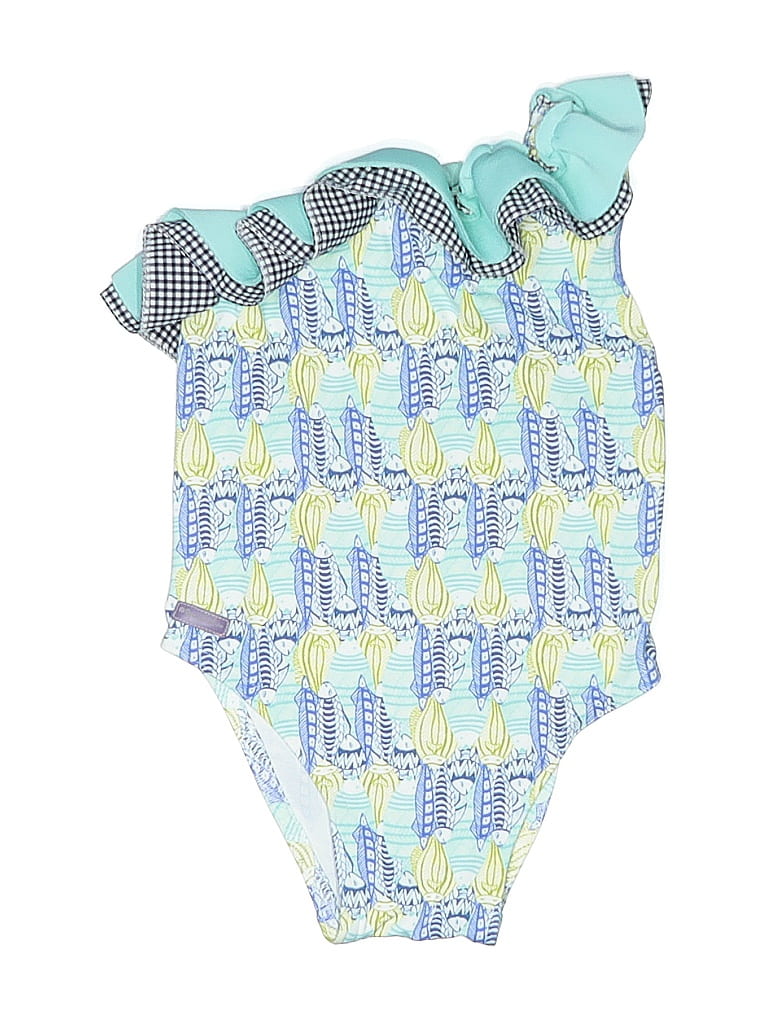 Pre-owned Unbranded Kids' One Piece Swimsuit In Blue