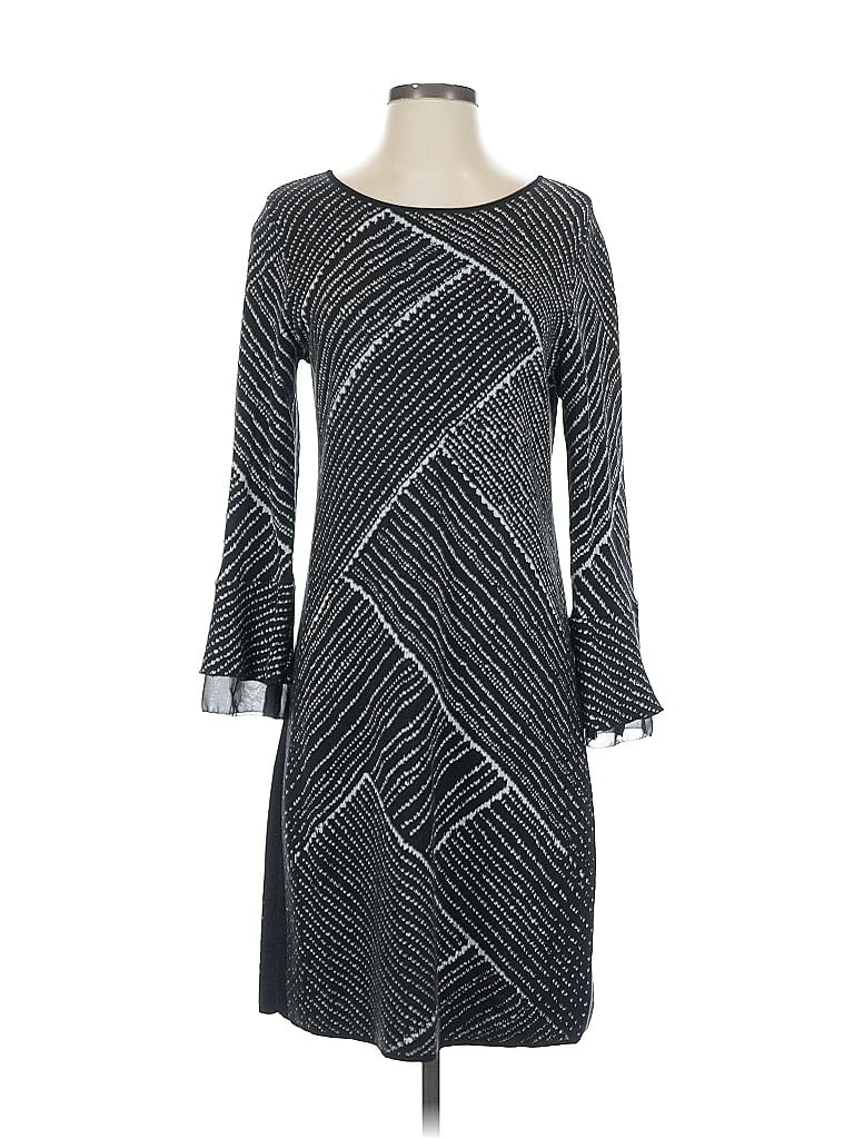 Pre-owned Nic + Zoe Casual Dress In Gray