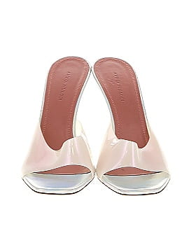 Amina Muaddi Ivory White Mule/Clog Size EU 37 1/2