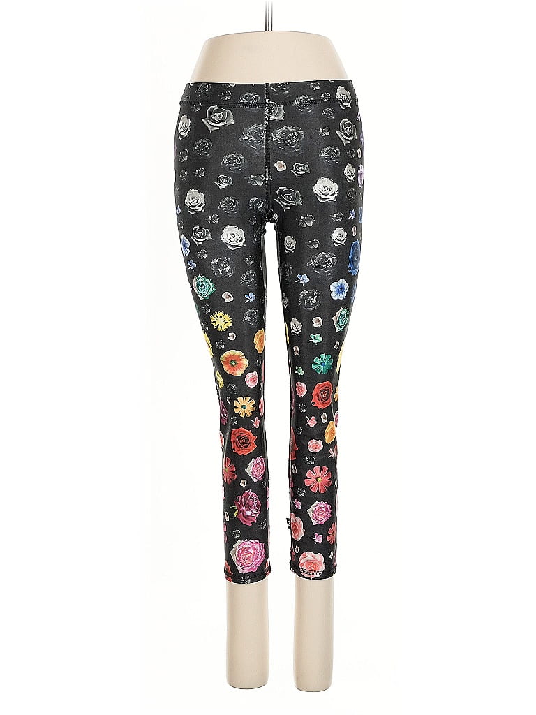 Terez Graphic Black Leggings Size S - photo 1