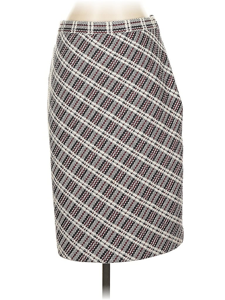 Ann Taylor Argyle Brown Black Formal Skirt Size 4 - photo 1