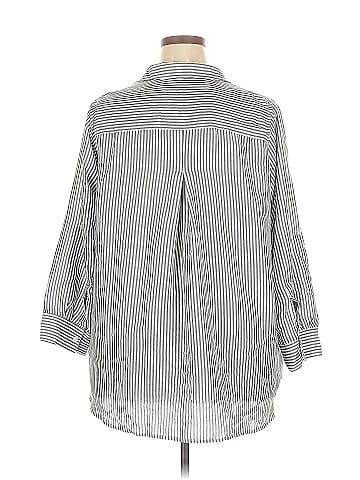 Velvet Heart 3/4 Sleeve Button-Down Shirt (view 2)