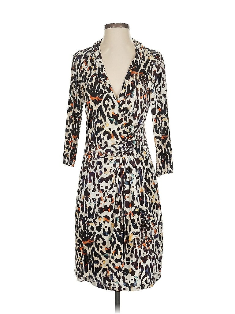 Pre-owned Karen Kane Casual Dress In Brown