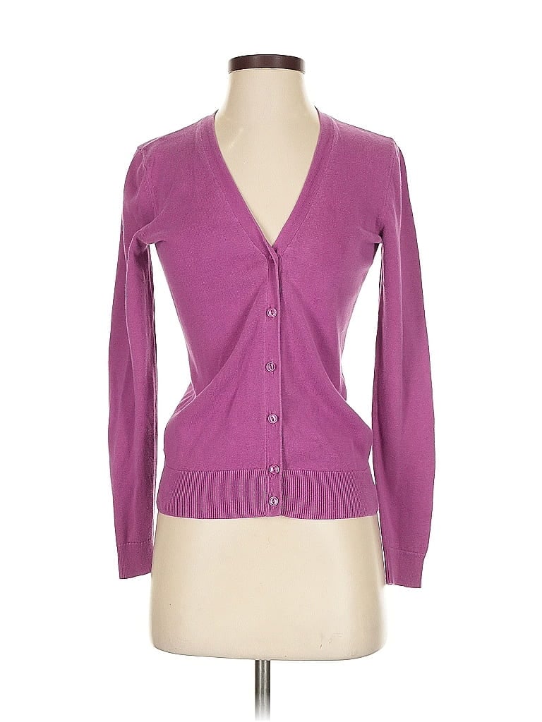 Ann Taylor LOFT 100% Cotton Purple Cardigan Size XS - photo 1