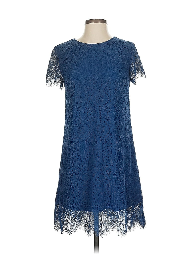 Francesca's 100% Polyester Blue Casual Dress Size S - photo 1