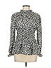 Gracia 100% Polyester Black Long Sleeve Blouse Size M - photo 1