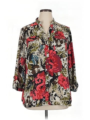 JM Collection 3/4 Sleeve Blouse (view 1)