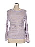 Carlisle Metallic Purple Pullover Sweater Size XL - photo 1