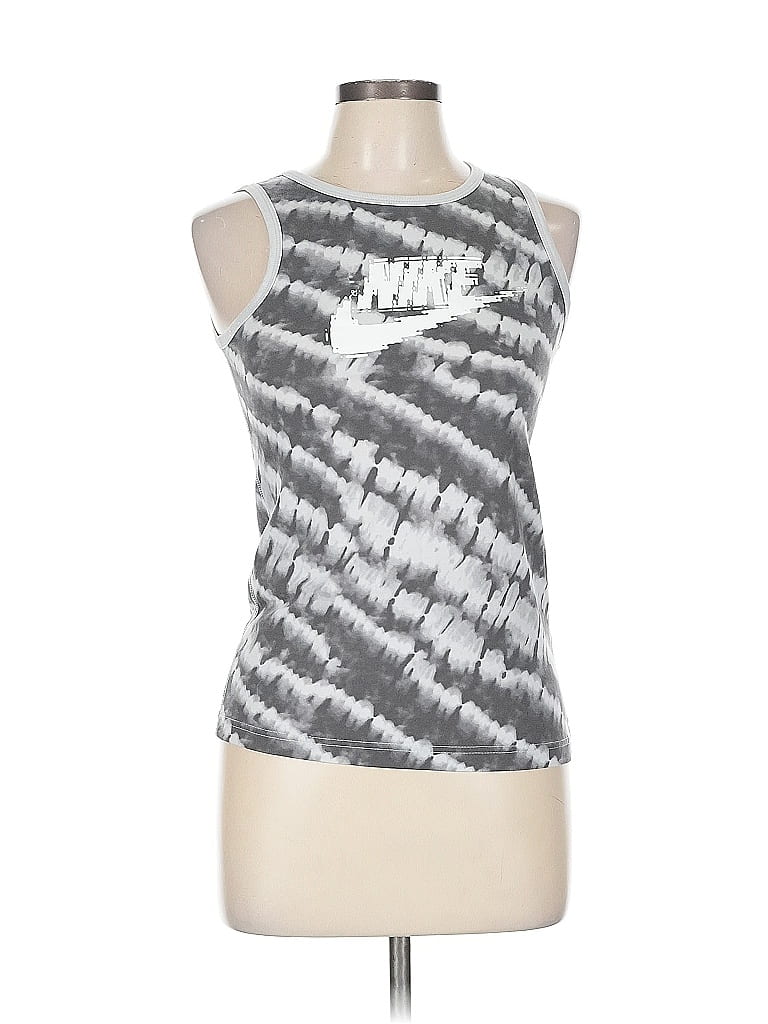 Pre-owned Nike Active Tank Top In Silver