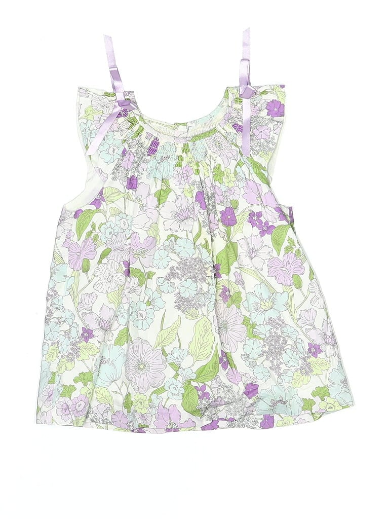 Gymboree 100% Cotton Purple Green Dress Size 5 - photo 1