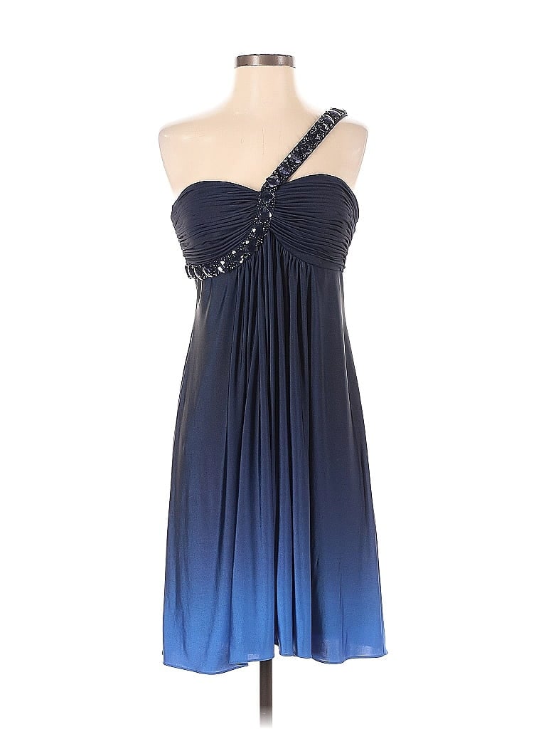 Click to view more detailed imagery on our partner's website Pre-owned Xscape By Joanna Chen Cocktail Dress In Blue