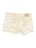 Abercrombie Paisley Ivory Denim Shorts Size 7 - 8 - photo 2