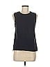 Ann Taylor Factory 100% Cotton Black Sleeveless Top Size M - photo 1