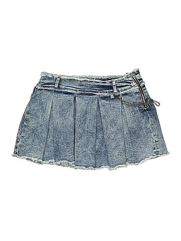 Tractr Denim Skirt (view 1)