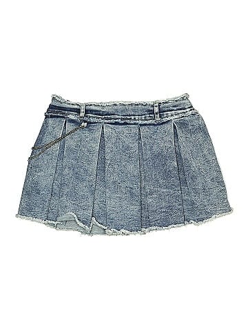 Tractr Denim Skirt (view 2)
