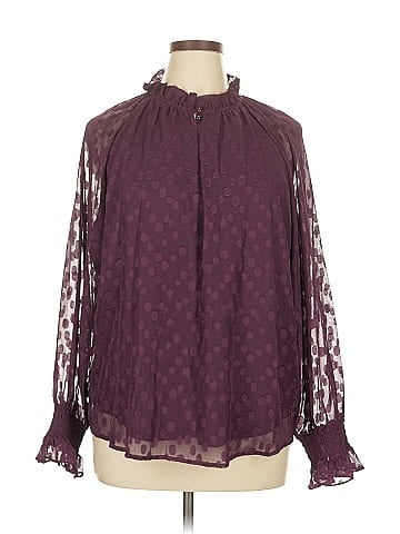 Anne Klein Long Sleeve Blouse (view 1)