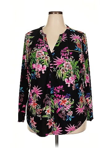 INC International Concepts Long Sleeve Blouse (view 1)